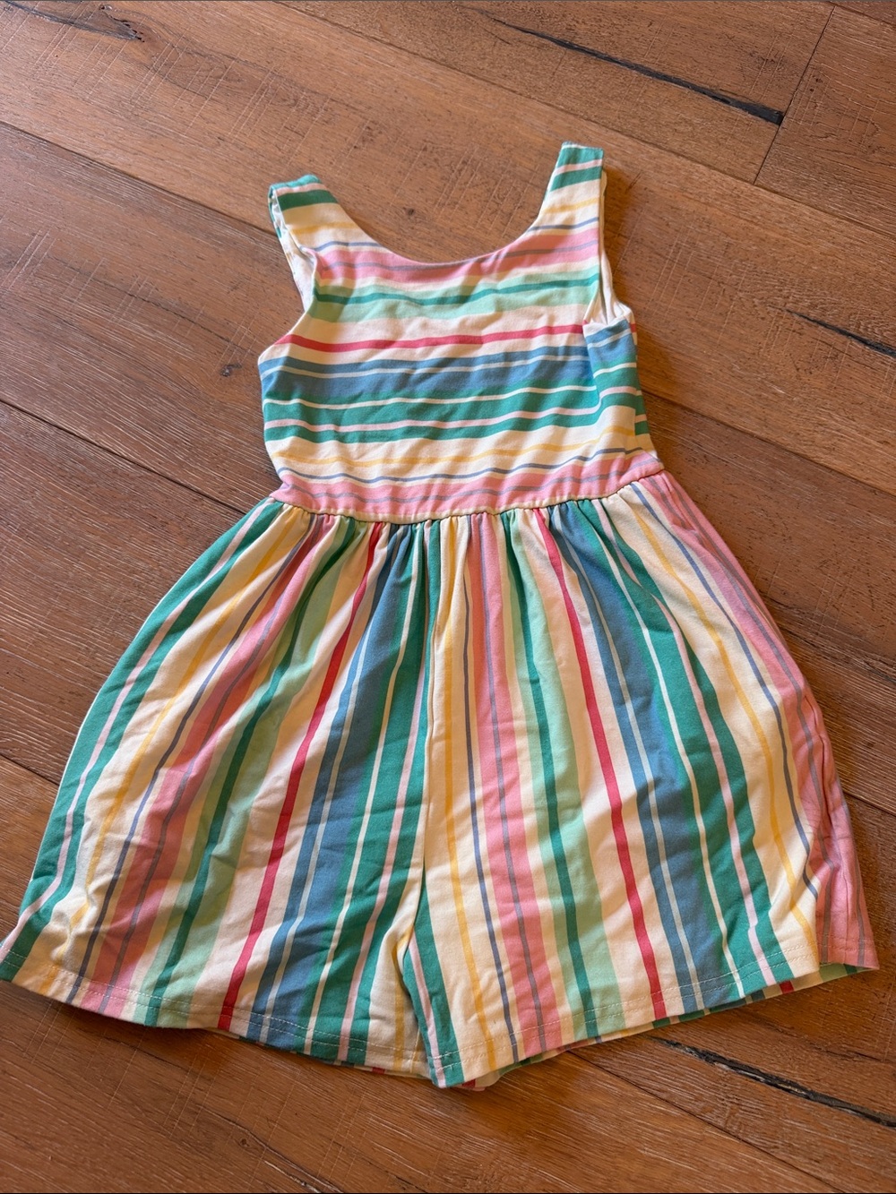 SweetHoney Pastel Multicolor Striped Girls' short romper